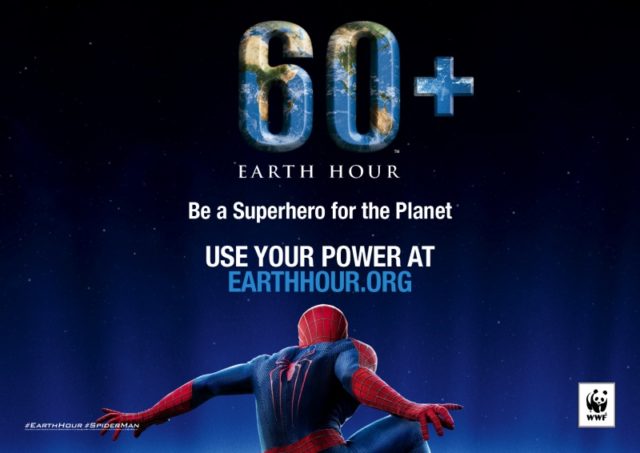 Earth Hour 2014 Superhero Ambassador Spider-Man